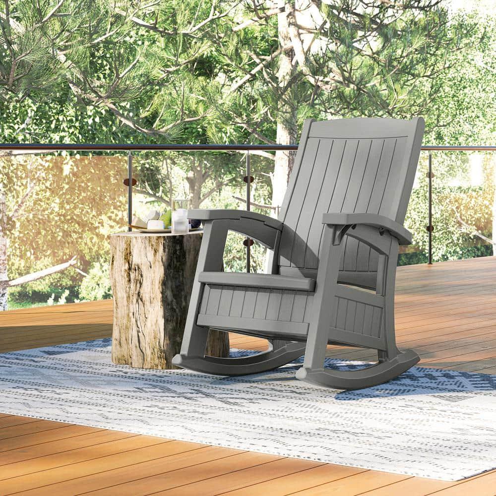Suncast Suncast Outdoor Rocking Chair with Storage