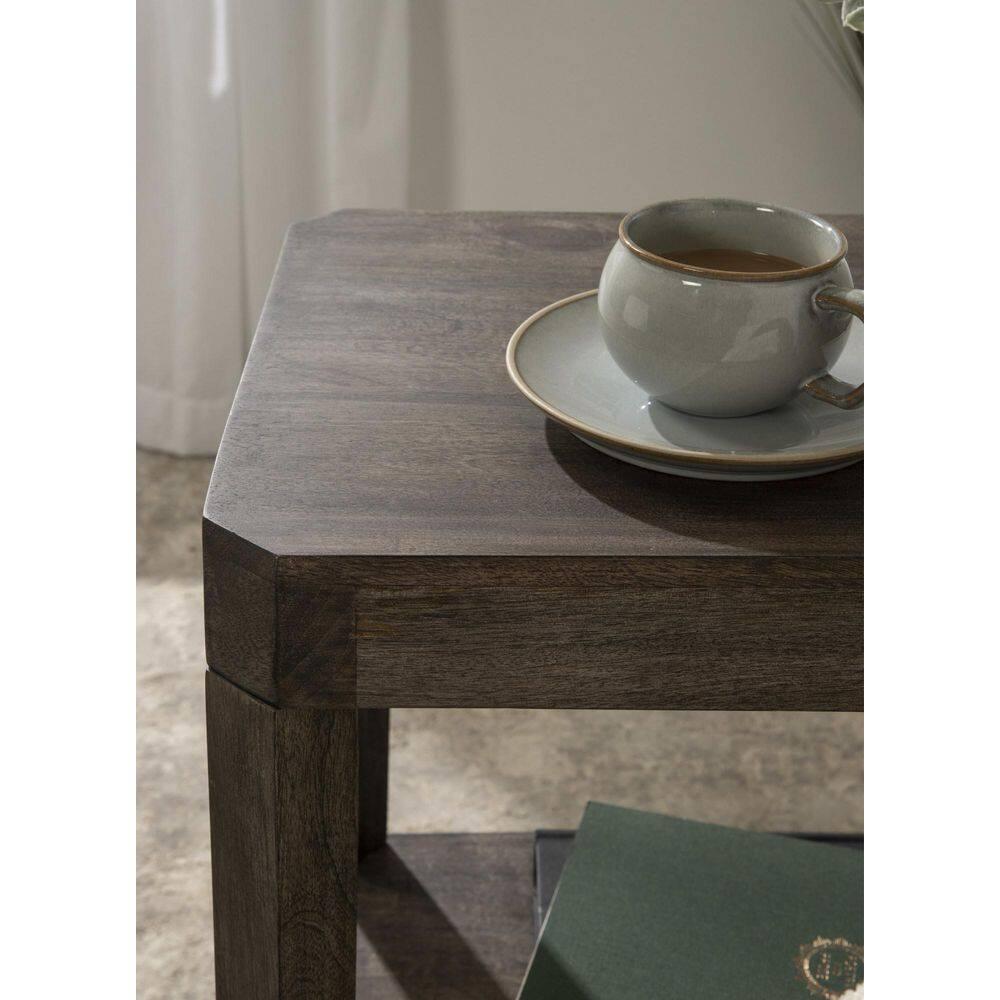 Kate and Laurel Talcott Rectangle Wood Side Table, 22x14x26, Gray