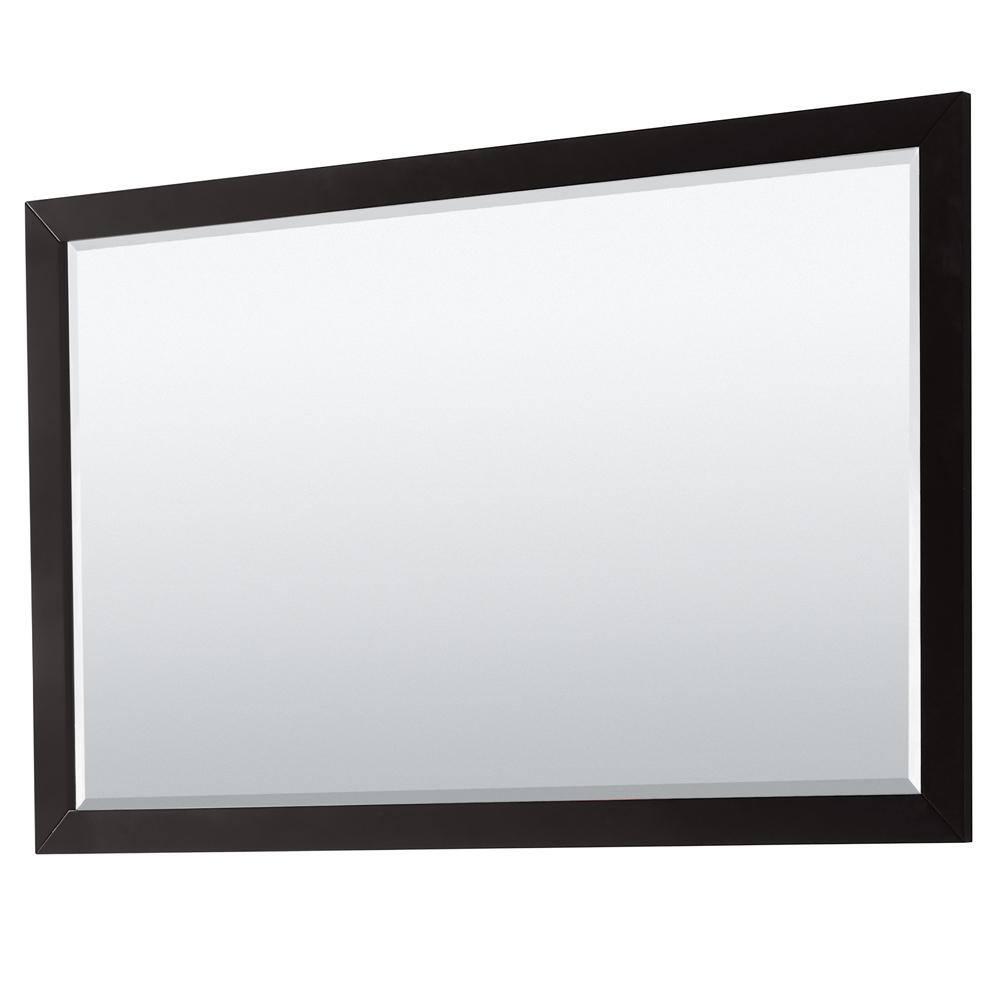 Daria 60 in.W x 22 in.D Single Vanity in Dark Espresso w/Cultured Marble Vanity Top in Light-Vein Carrara w/Basin&Mirror