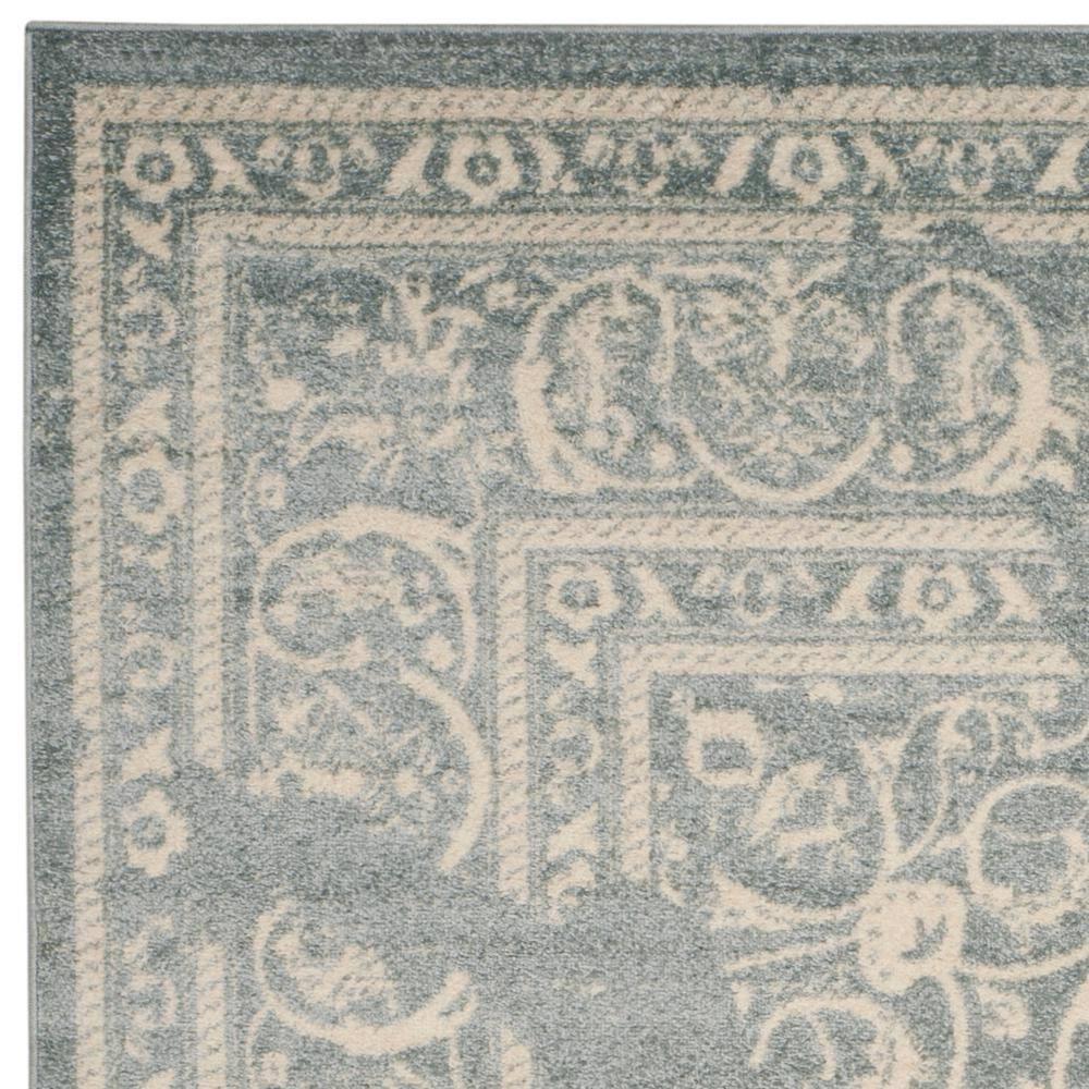 SAFAVIEH Adirondack Zoey Traditional Faded Area Rug, Slate/Ivory, 9' x 12'