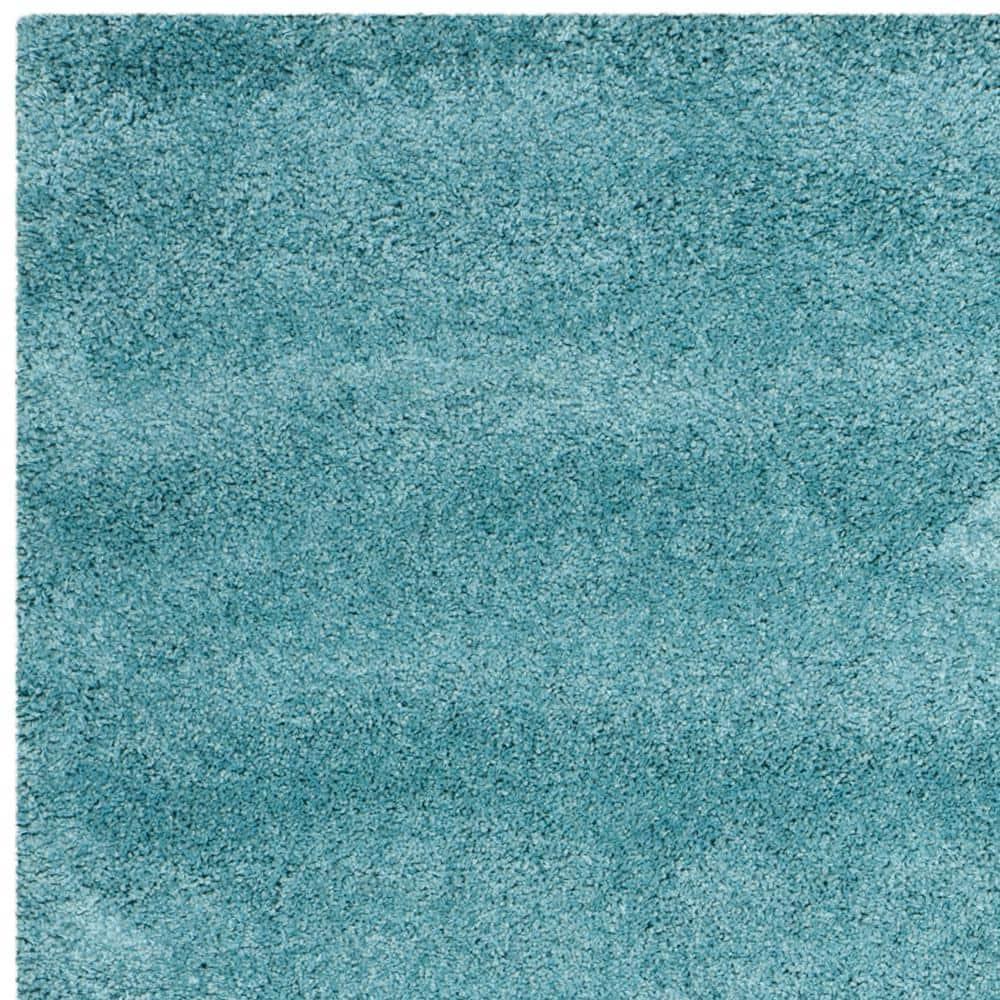 Shag SG180 Power Loomed Area Rug - Aqua Blue - 8'x10' - Safavieh.
