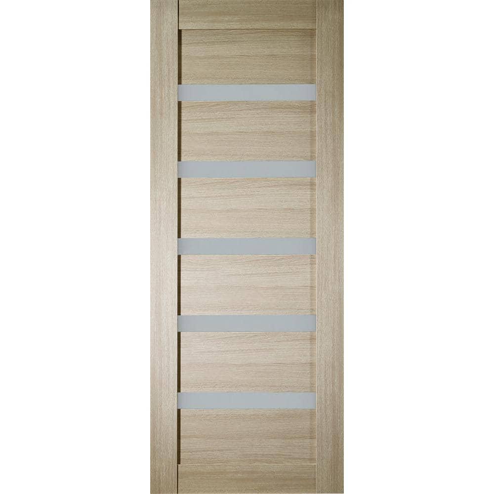 Belldinni Leora Paneled Manufactured Wood and Glass Standard Door Slab