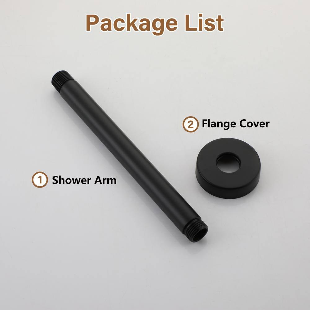 Circular 8" Ceiling Mounted Shower Arm