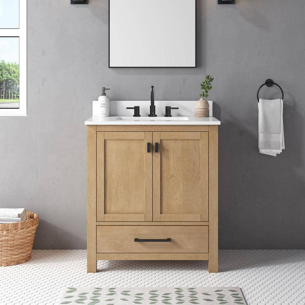 Avanity Modero 30'' Single Bathroom Vanity Base Only in Brushed Oak Finish