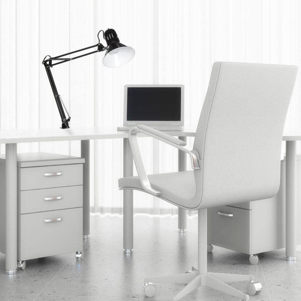 Globe Electric 32" Multi-Joint Metal Clamp Black Desk Lamp, 56963