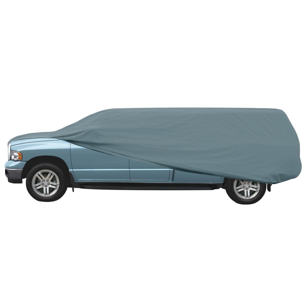 Polyester Outdoor Full-Size Car Cover in Gray
