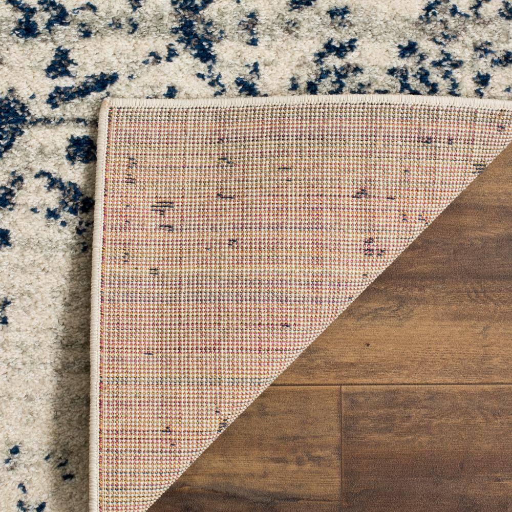 Safavieh  Madison Snowflake Medallion Rustic Farmhouse Distressed Rug Cream/Navy 9' x 12' 9' x 12' Indoor Living Room, Bedroom, Dining Room Runner,