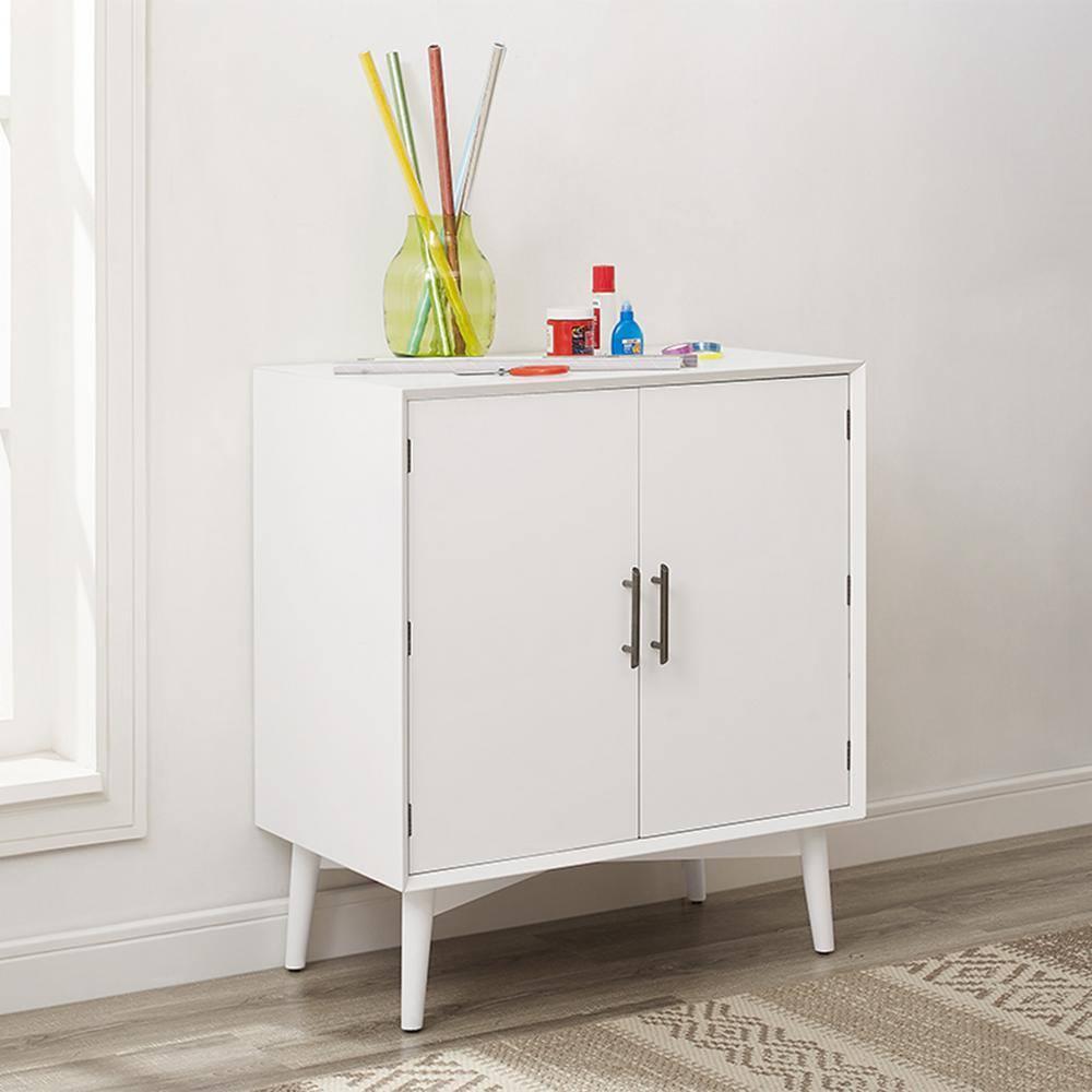 Crosley Landon 2 Door Bar Cabinet in White
