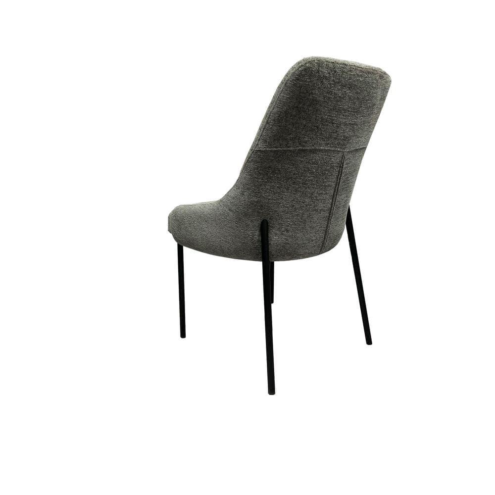 New Spec Inc 18'' H Fabric Upholstered Metal Side Chair (Set of 2)