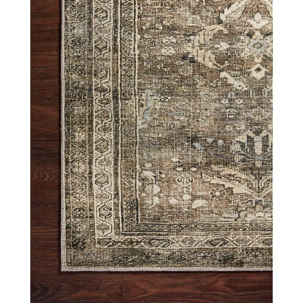 Layla Antique Moss Rectangular Polyester Area Rug