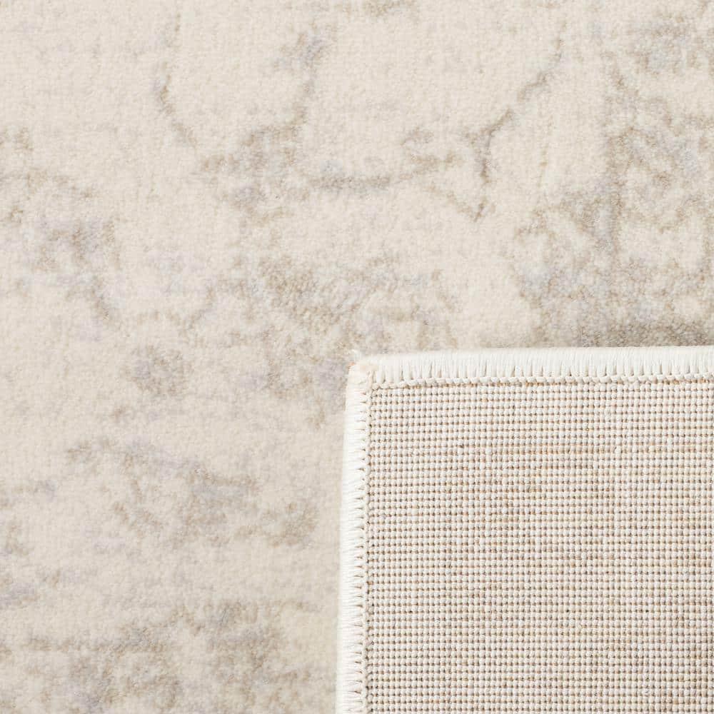 Carnegie CNG621 Power Loomed Accent Rug - Cream/Light Grey - 3'x5' - Safavieh.