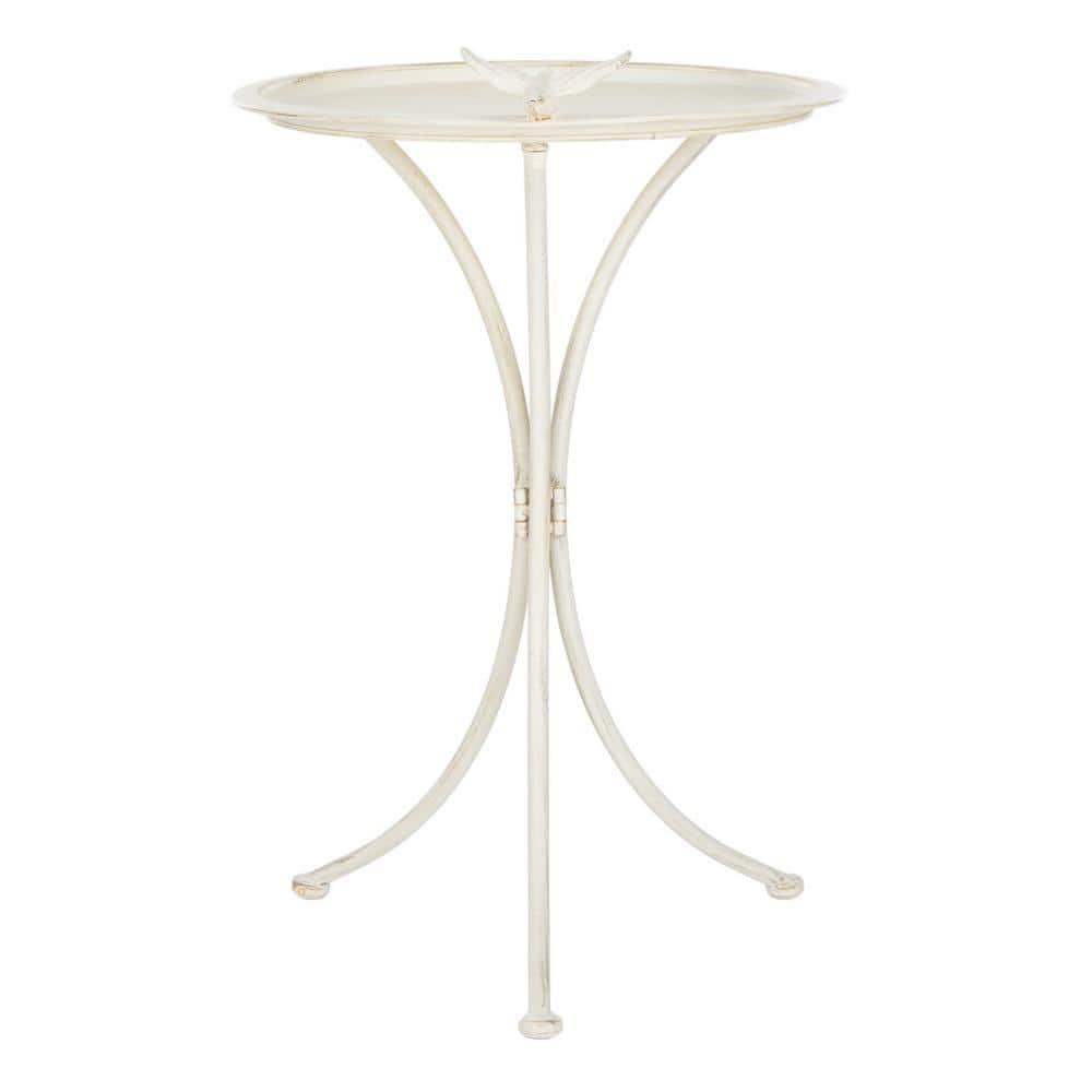 Kensi Outdoor Bird Bath - Pearl White - Safavieh