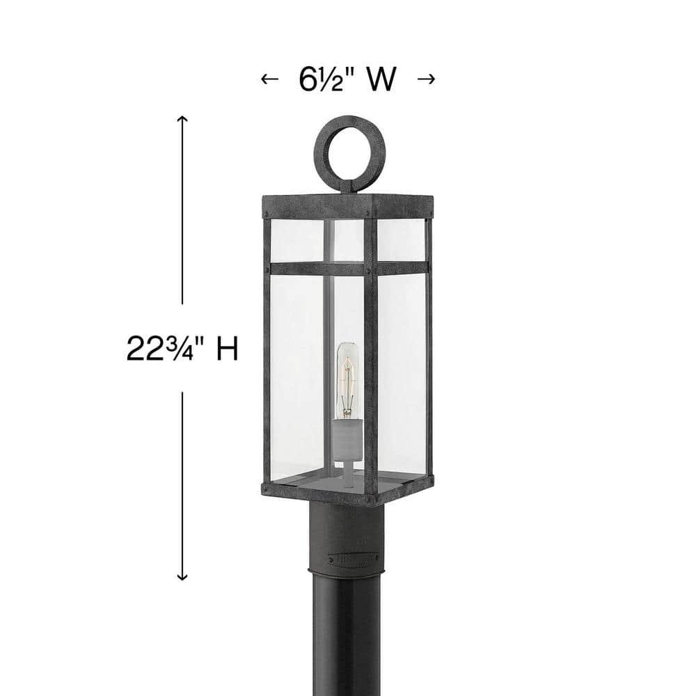 Hinkley Lighting - Porter - 1 Light Medium Outdoor Post or Pier Mount Lantern in