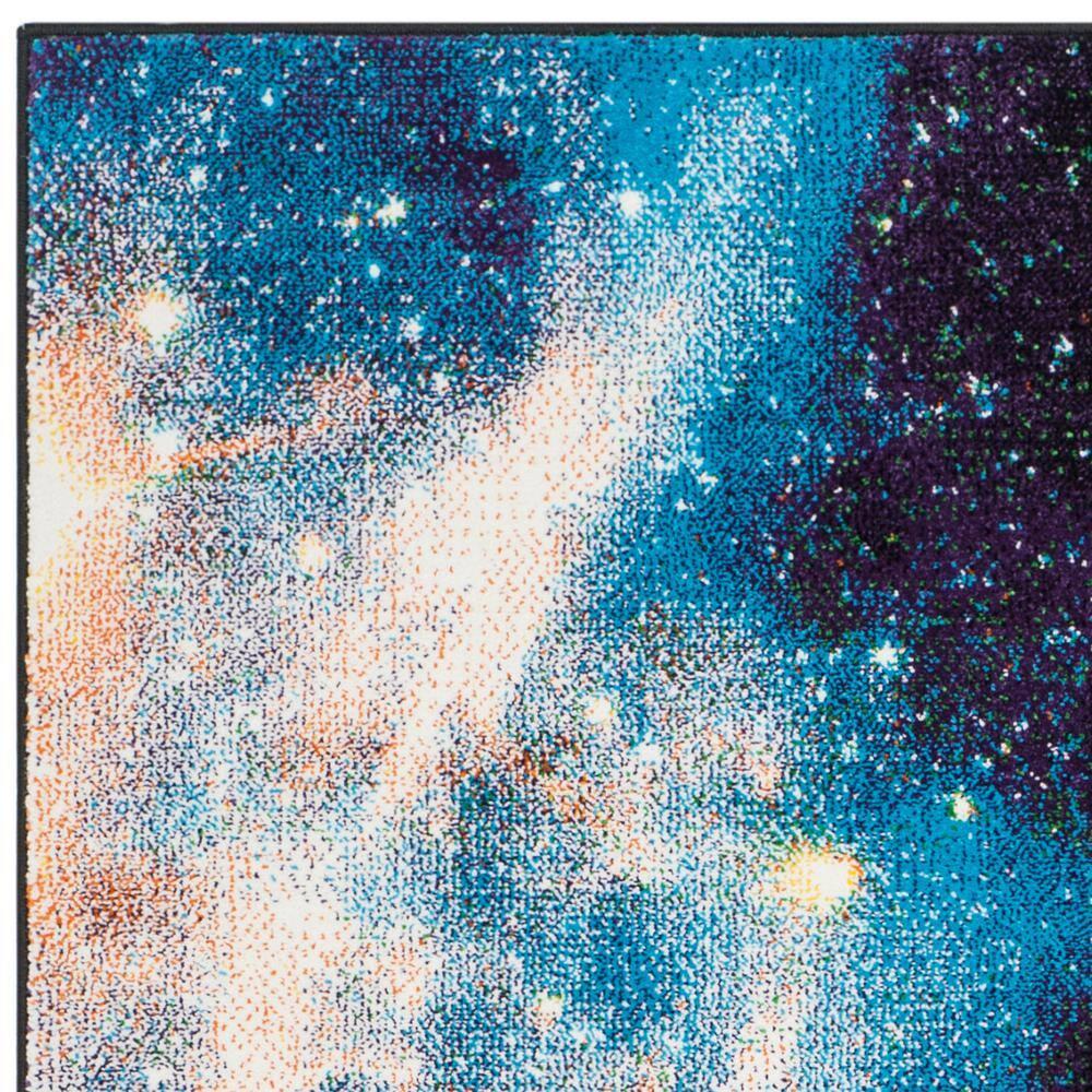 Galaxy GAL109 Power Loomed Indoor Area Rug - Purple/Multi - 6'7"x9' - Safavieh