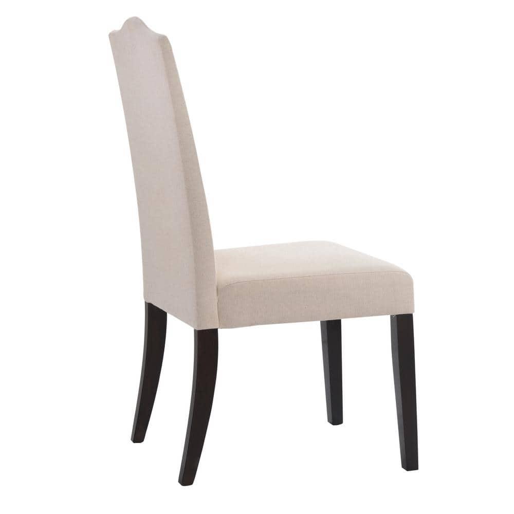 Carolina Cottage 1817-ESLN Romero Parson Chair - Espresso with Linen - 22.5 x 41.5 x 18.5 in.