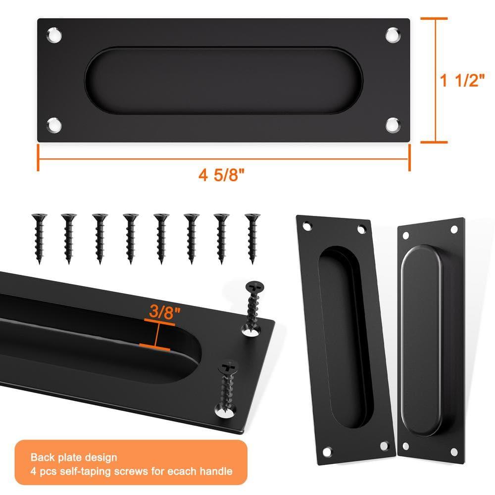ARK DESIGN 80” Tempered 1 Lite Frosted Glass White Closet Sliding Door with Hardware & Handles