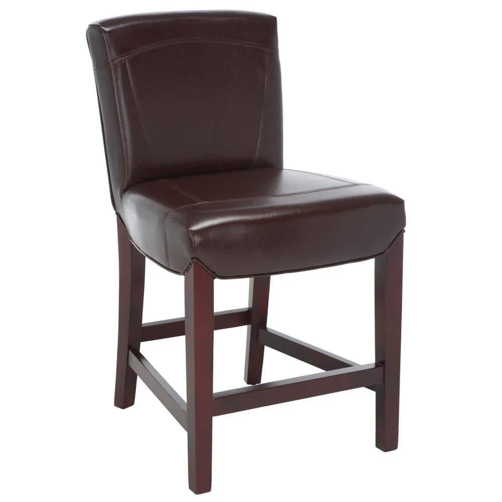 Ken Counter Stool - HUD8202 - Brown - Safavieh