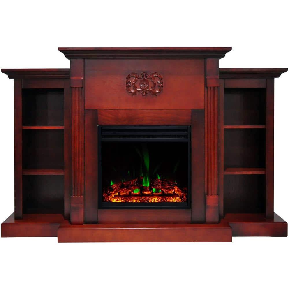 Cambridge Sanoma Freestanding Electric Fireplace Heater with Traditional Mantel, Timer, Remote Control