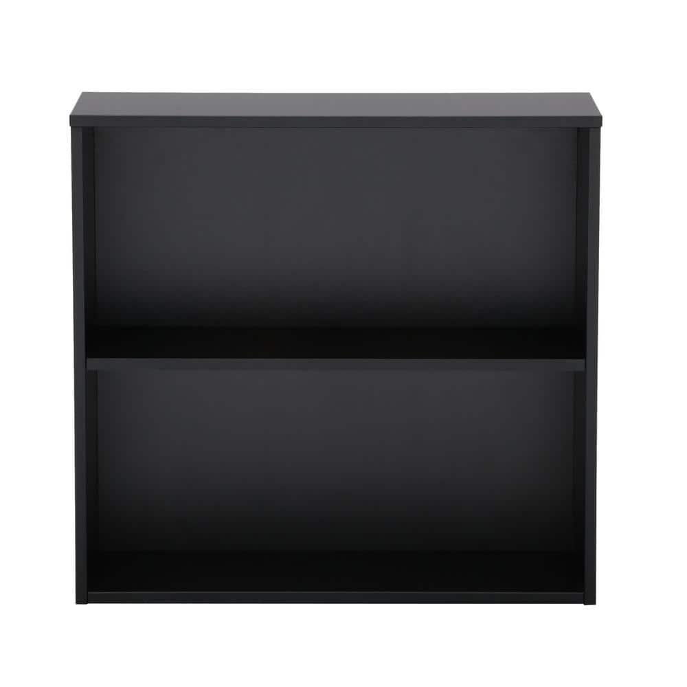 Prado 30 inch 2 Shelf Multipurpose Black Bookcase Engineered Wood