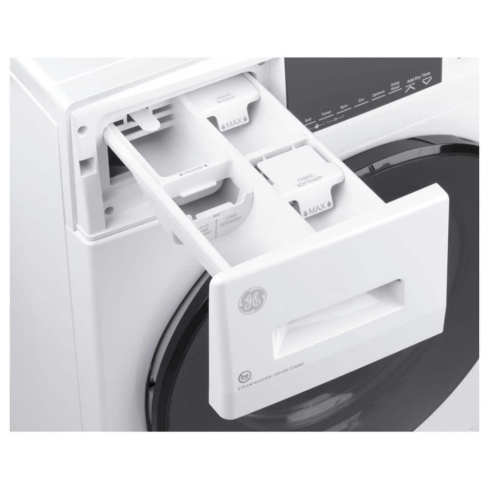 GE Appliances All-In-One Combo Unit with 2.4 Cubic Feet Front Load Washer and 2.4 Cubic Feet Electric Dryer
