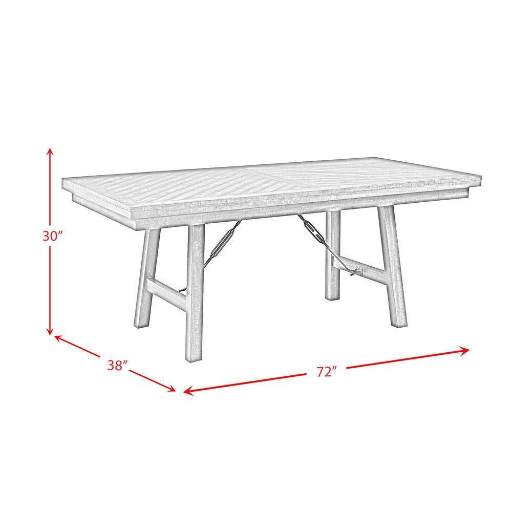 Elements Dex 6PC Dining Set (72" Table + 4 Chairs + Bench) in Cherry