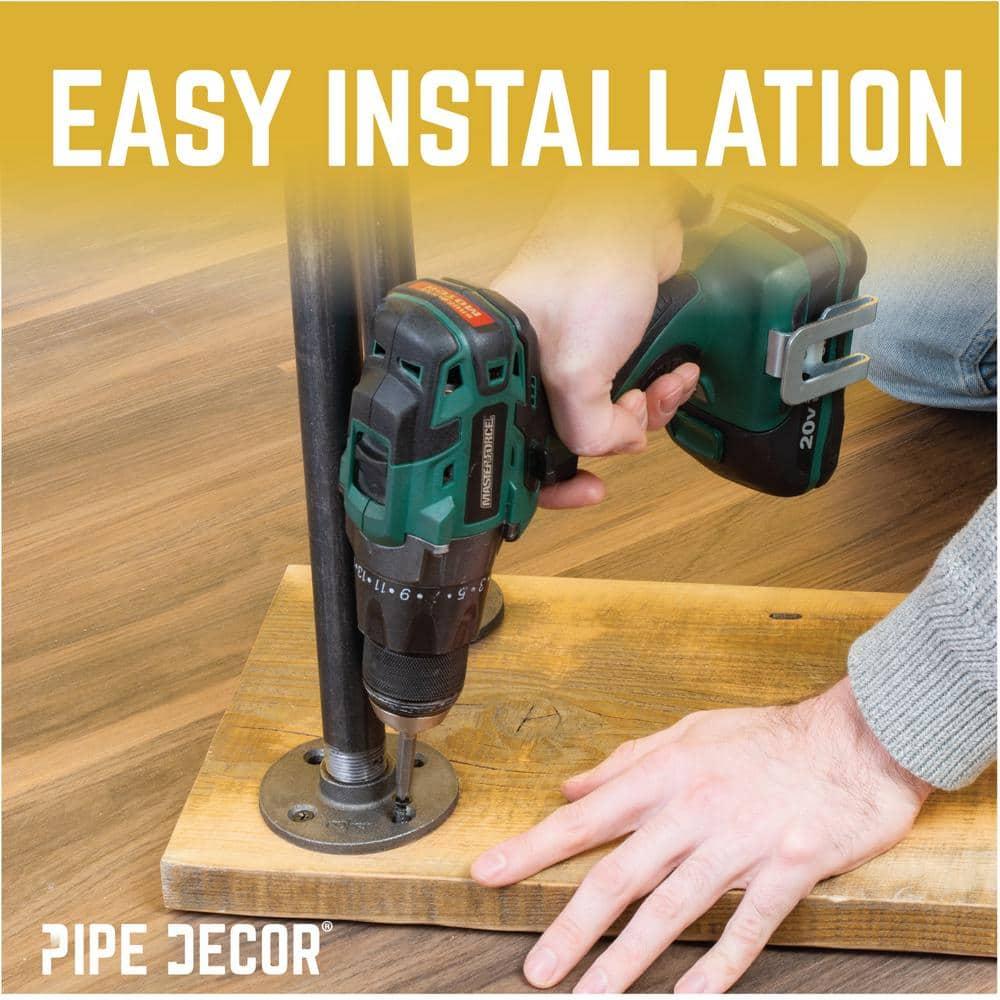 3/4 In H Pipe Leg Kit Console Table - 2 pack