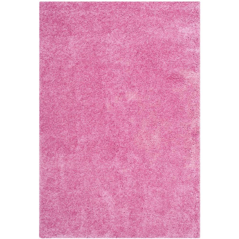 Shag SG151 Power Loomed Indoor Area Rug - Pink - 4'x6' - Safavieh.
