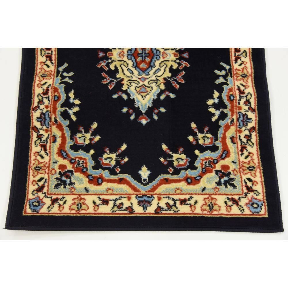 Unique Loom Reza Collection Area Rug - Washington (2' x 3' 1" Rectangle Navy Blue/Cream)