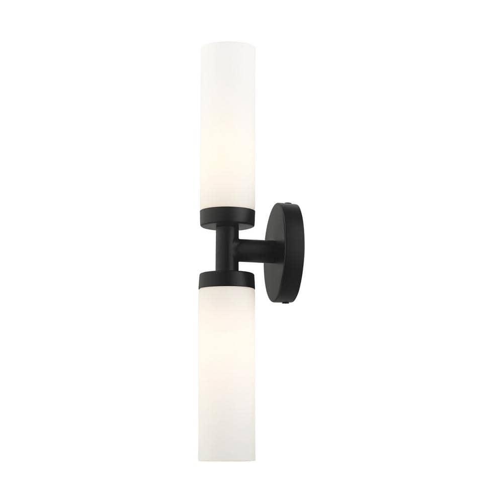 Livex Lighting Aero 2 - Light Vanity in  Black