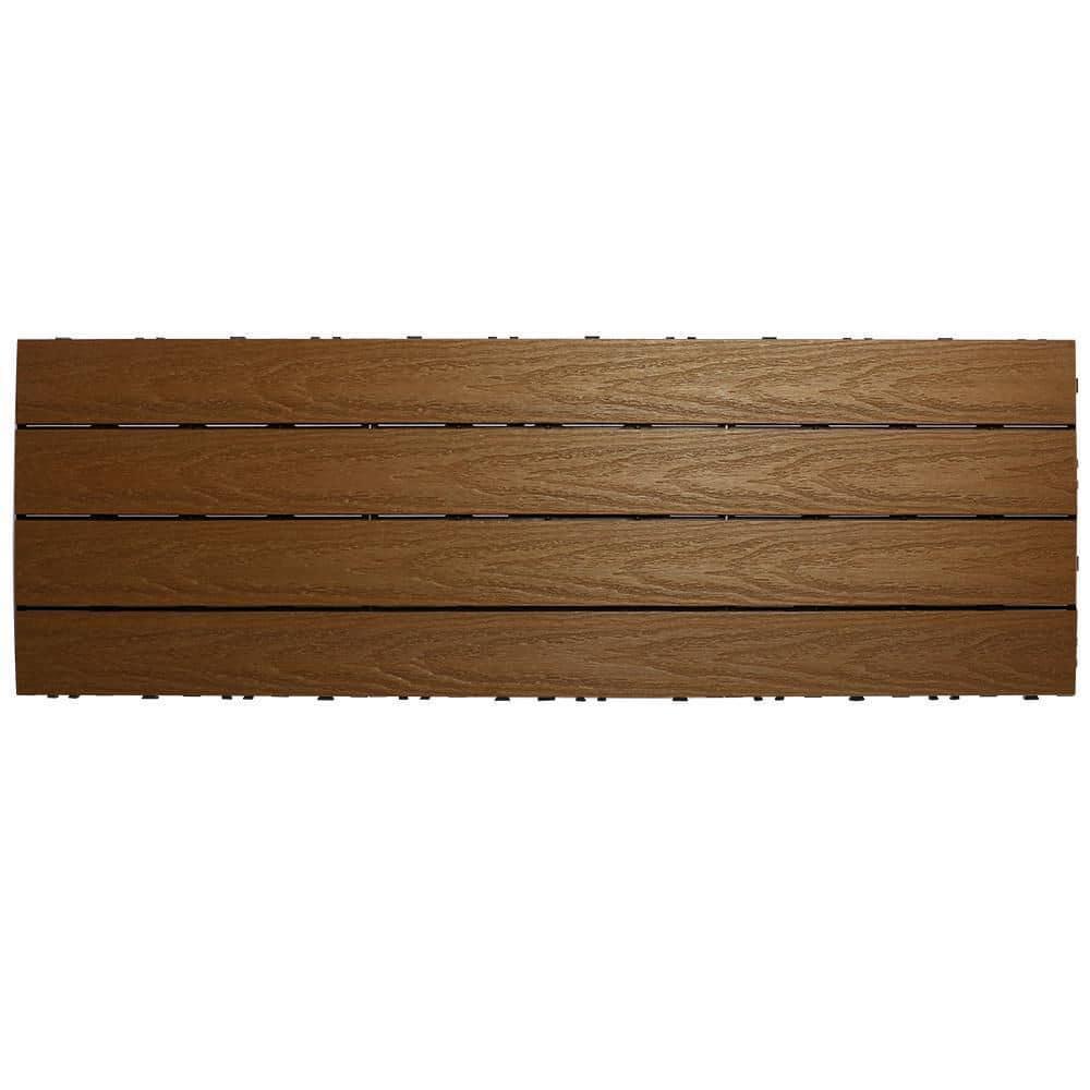 NewTechWood UltraShield Naturale 36" x 12" Composite Interlocking Deck Plank
