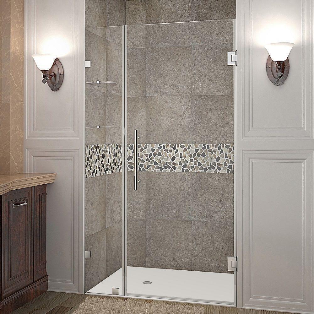 Nautis GS 36 x 72 Hinged Completely Frameless Shower Door