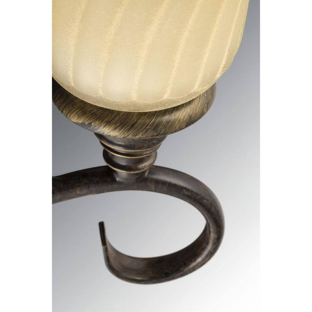 Kensington Forged Bronze Flush Mount Ceiling Light with Caramel Glass