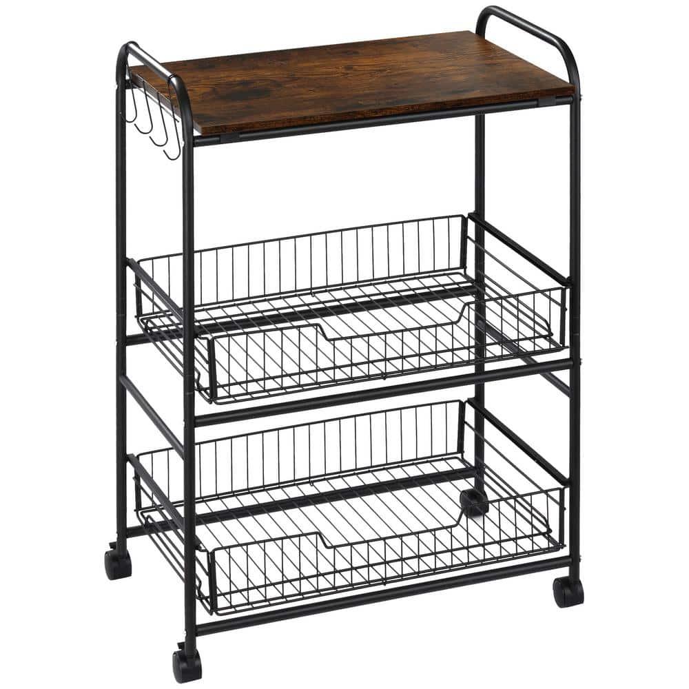 HomCom Kitchen Cart