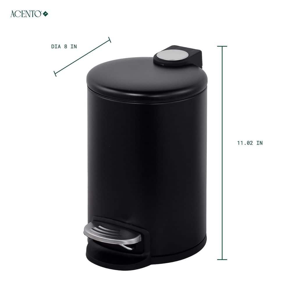 Evideco Mel Metal Step On Kitchen Trash Can - 1.3 Gallons