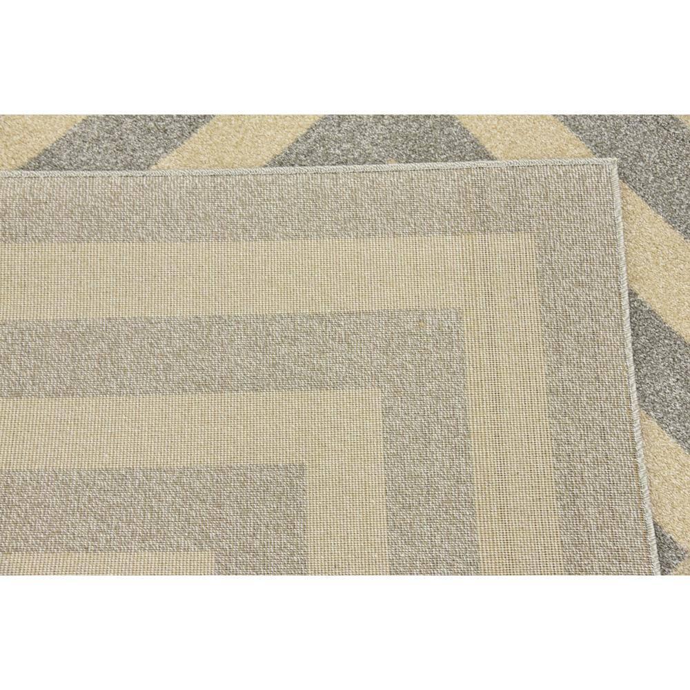 Unique Loom Athens Collection Area Rug - Greek Key (7' 1" x 10' Rectangle Gray/Beige)
