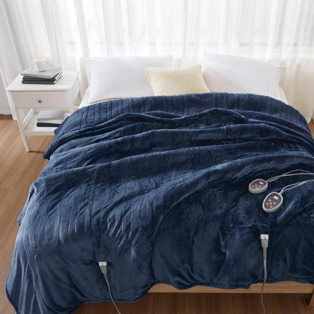 Beautyrest Beautyrest Heated Oversized Microlight to Berber Blanket
