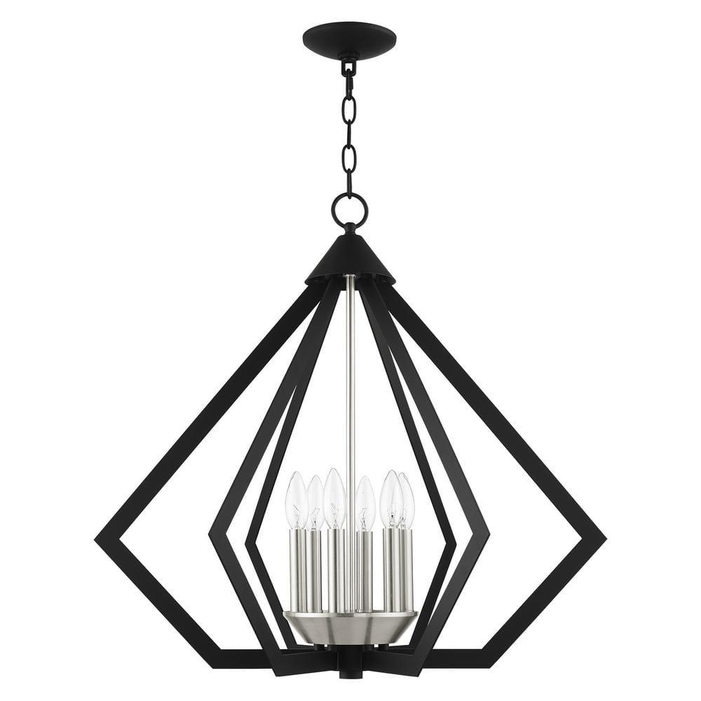 Livex Lighting Prism 6 - Light Chandelier in  Black