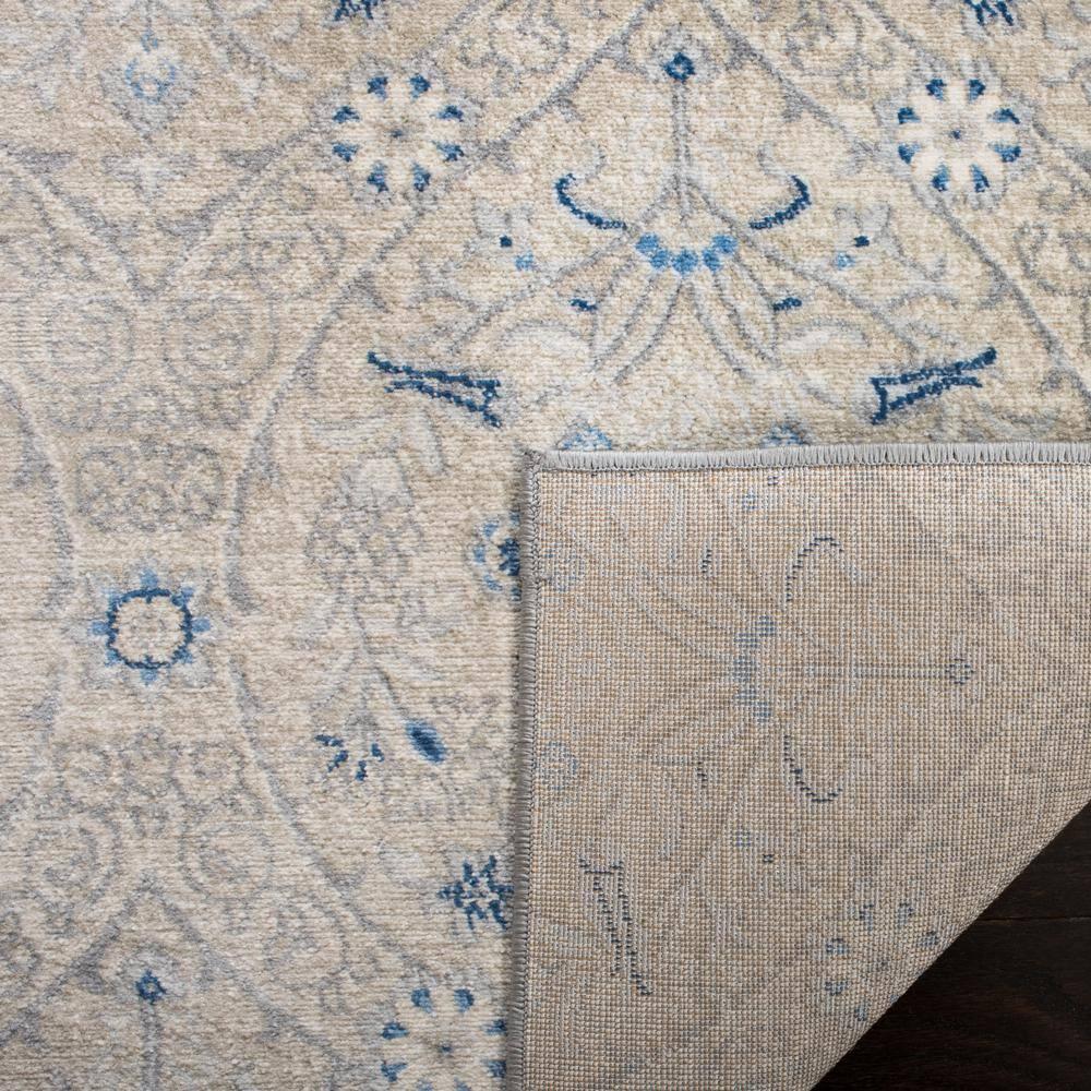 SAFAVIEH Brentwood Braelyn Damask Area Rug, Light Grey/Blue, 10' x 13'