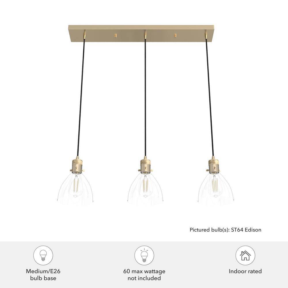 Van Nuys 3 Light Linear Cluster Pendant
