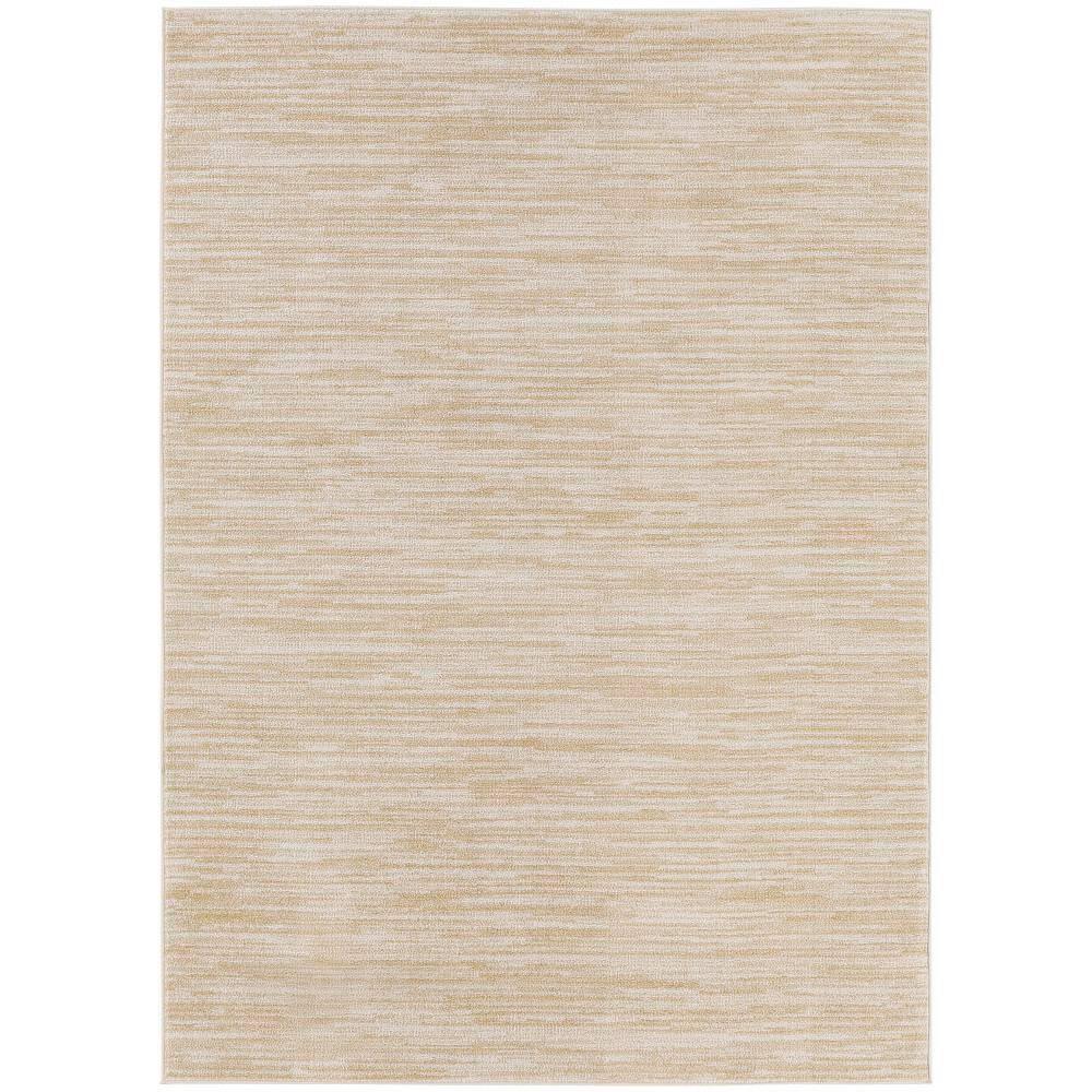 Nourison Essentials Easy Care Indoor Outdoor Area Rug - Ivory Gold 4' x 6'