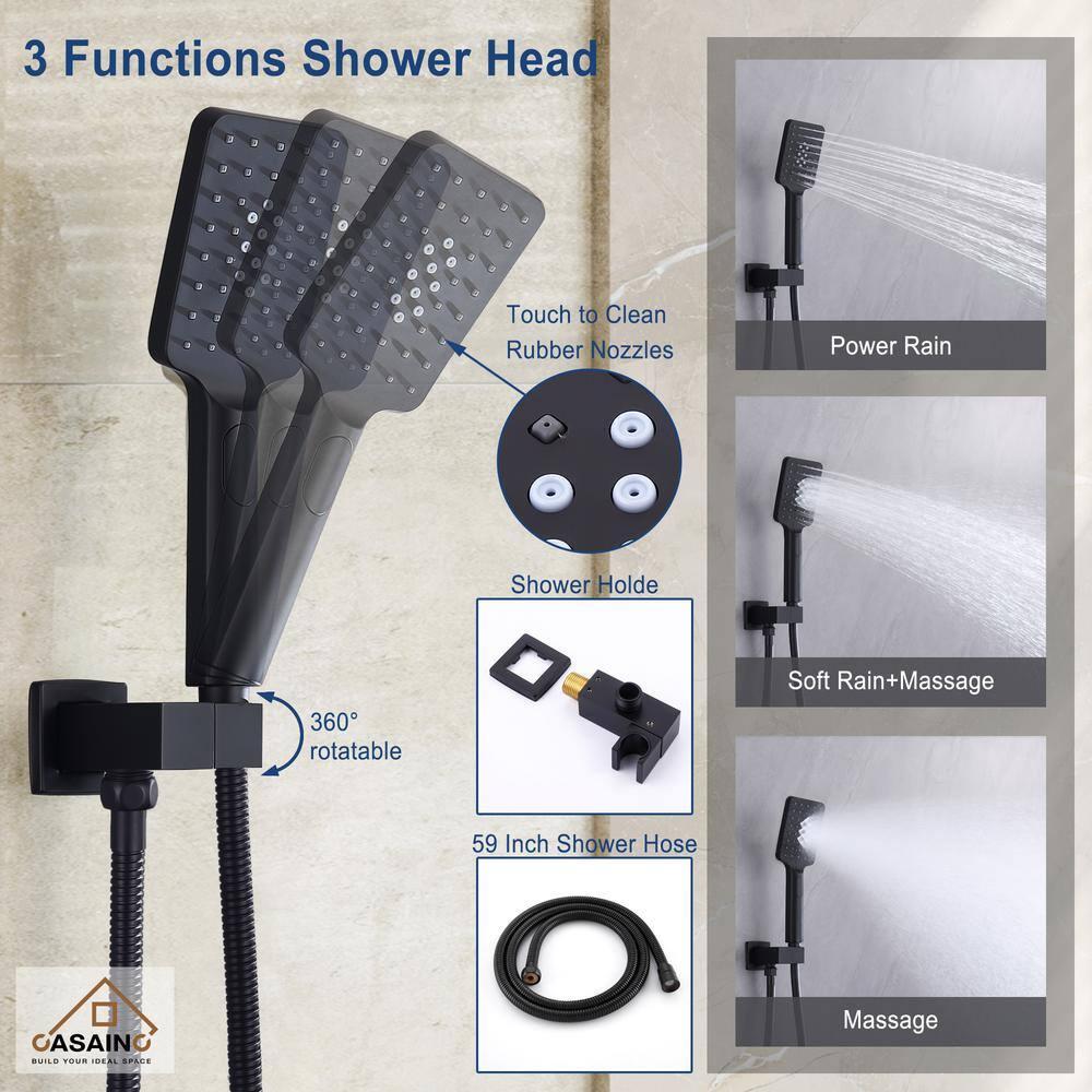 Shower Faucets & Systems All-In-One Kit with Rough in-Valve