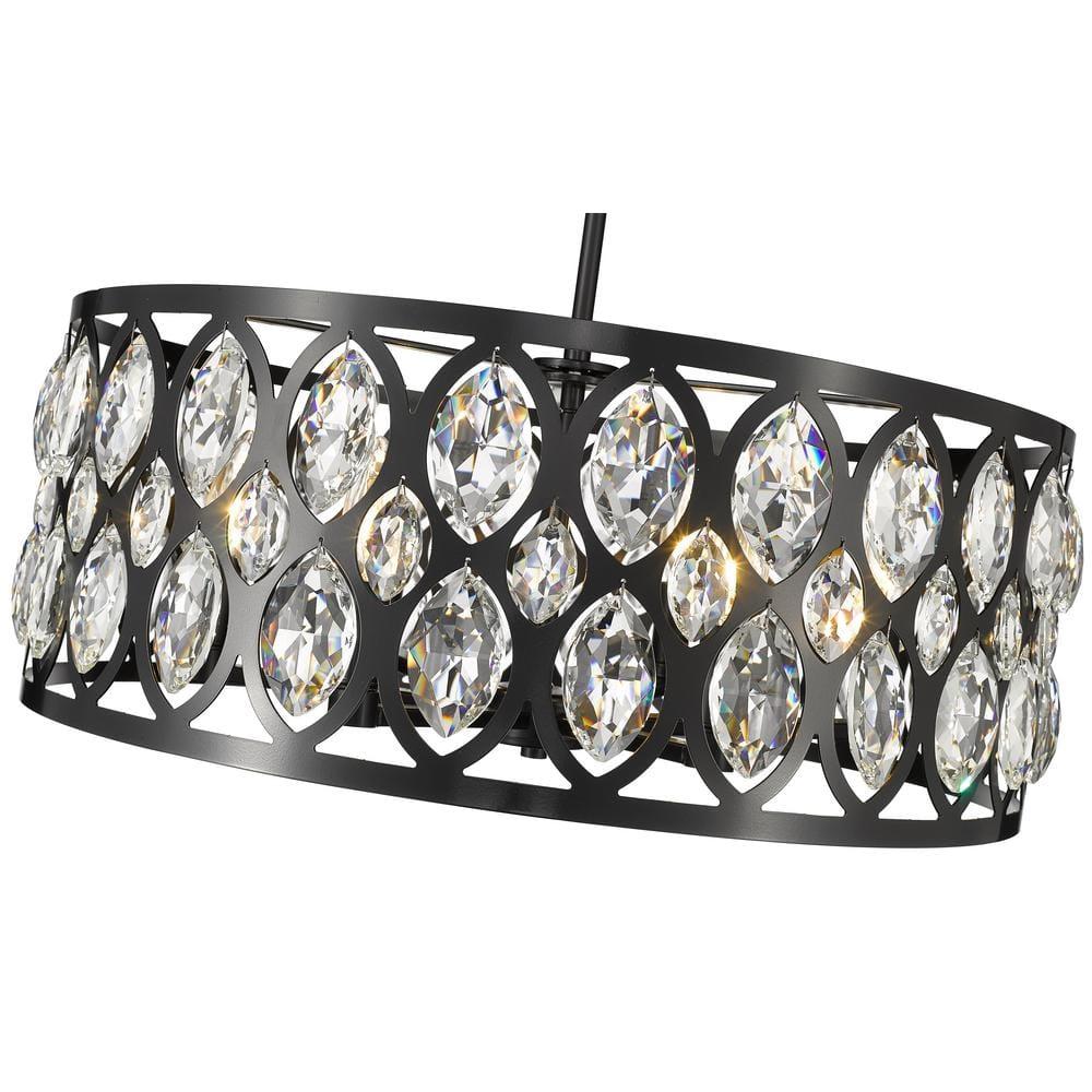 Z-Lite Dealey 6 - Light Chandelier in  Matte Black
