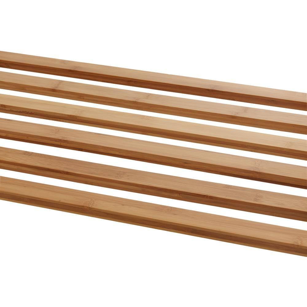 Trinity TRINITY EcoStorage 3-Bag Rolling Bamboo Laundry Cart w/ Poles