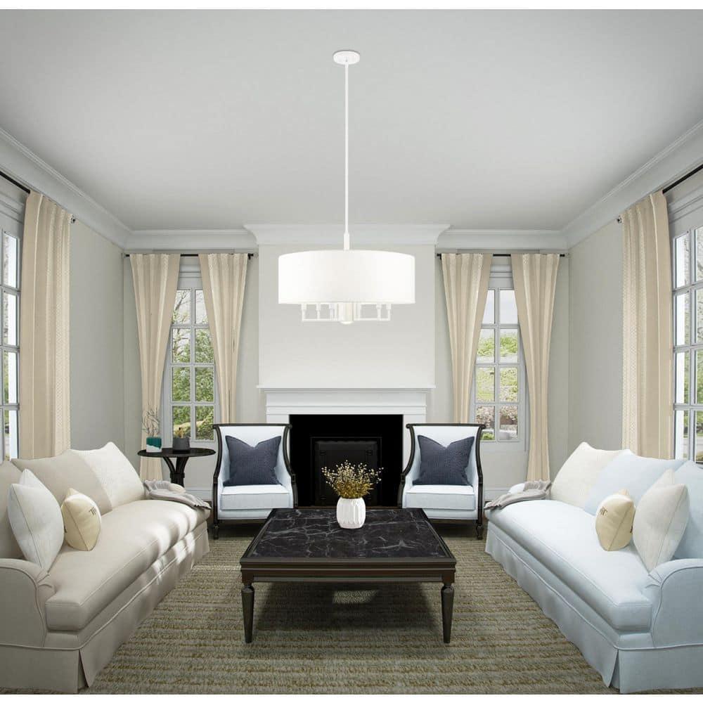 Moonlighter 7 Light Metal Dimmable Drum Chandelier