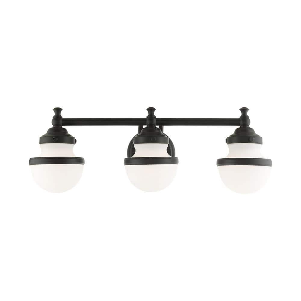 Livex Lighting Oldwick 3 - Light Vanity in  Black