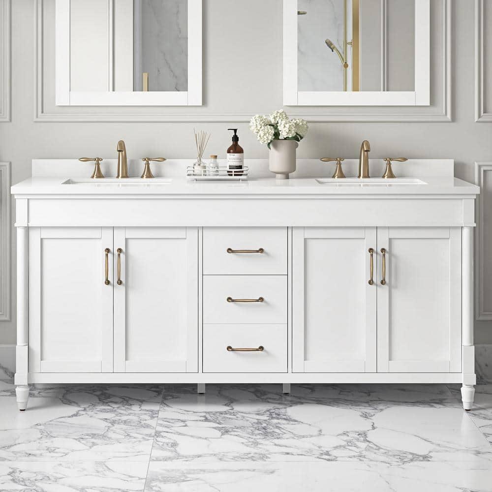 Ove Decors OVE Decors Salisbury 72 in. Double Sink Bathroom Vanity in Pure White