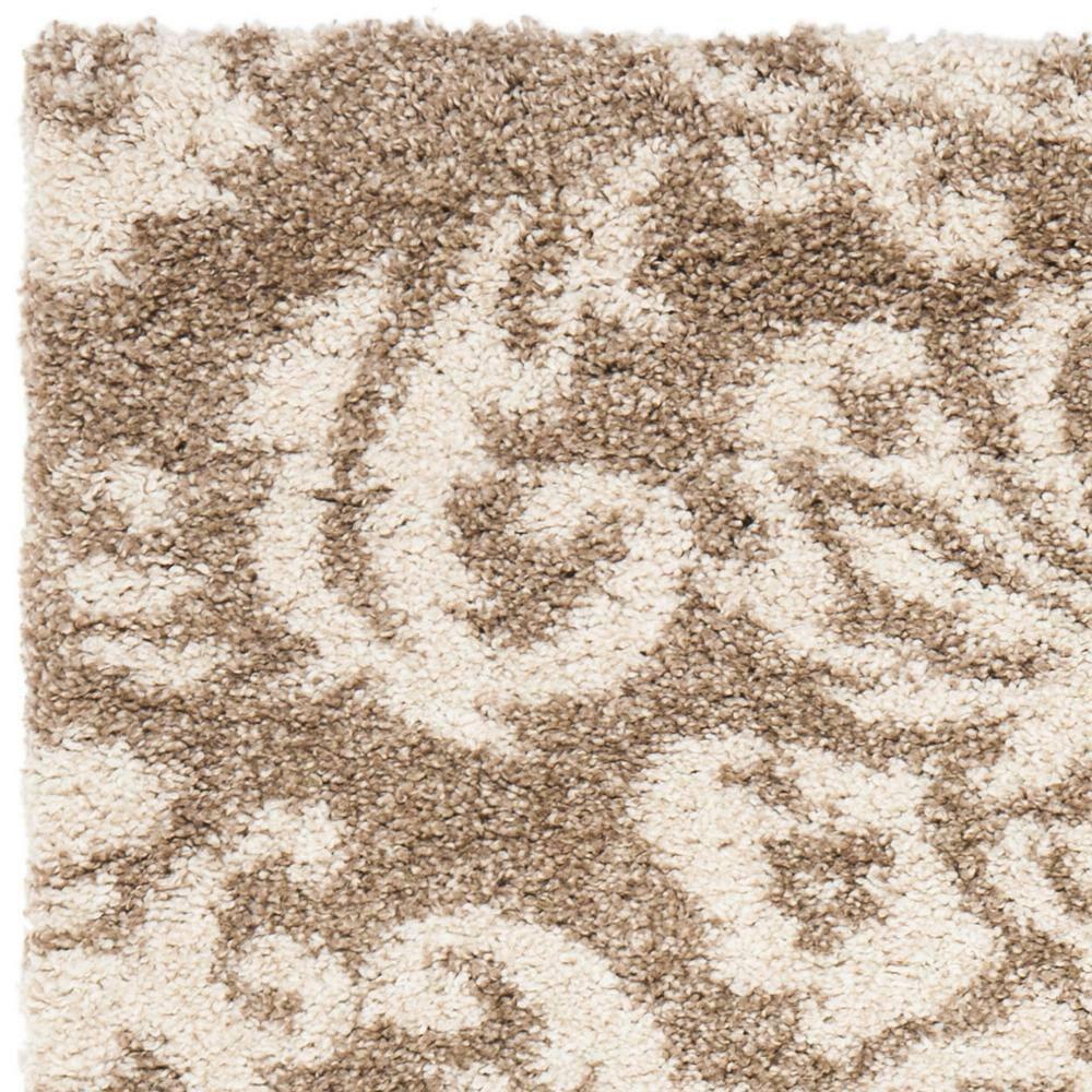 Florida Shag SG460 Power Loomed Indoor Accent Rug - Beige/Cream - 2'3"x4' - Safavieh