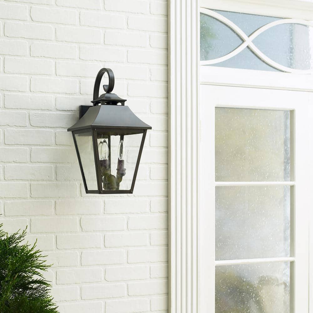 Generation Lighting Galena 19" High Sable Steel Outdoor Wall Light