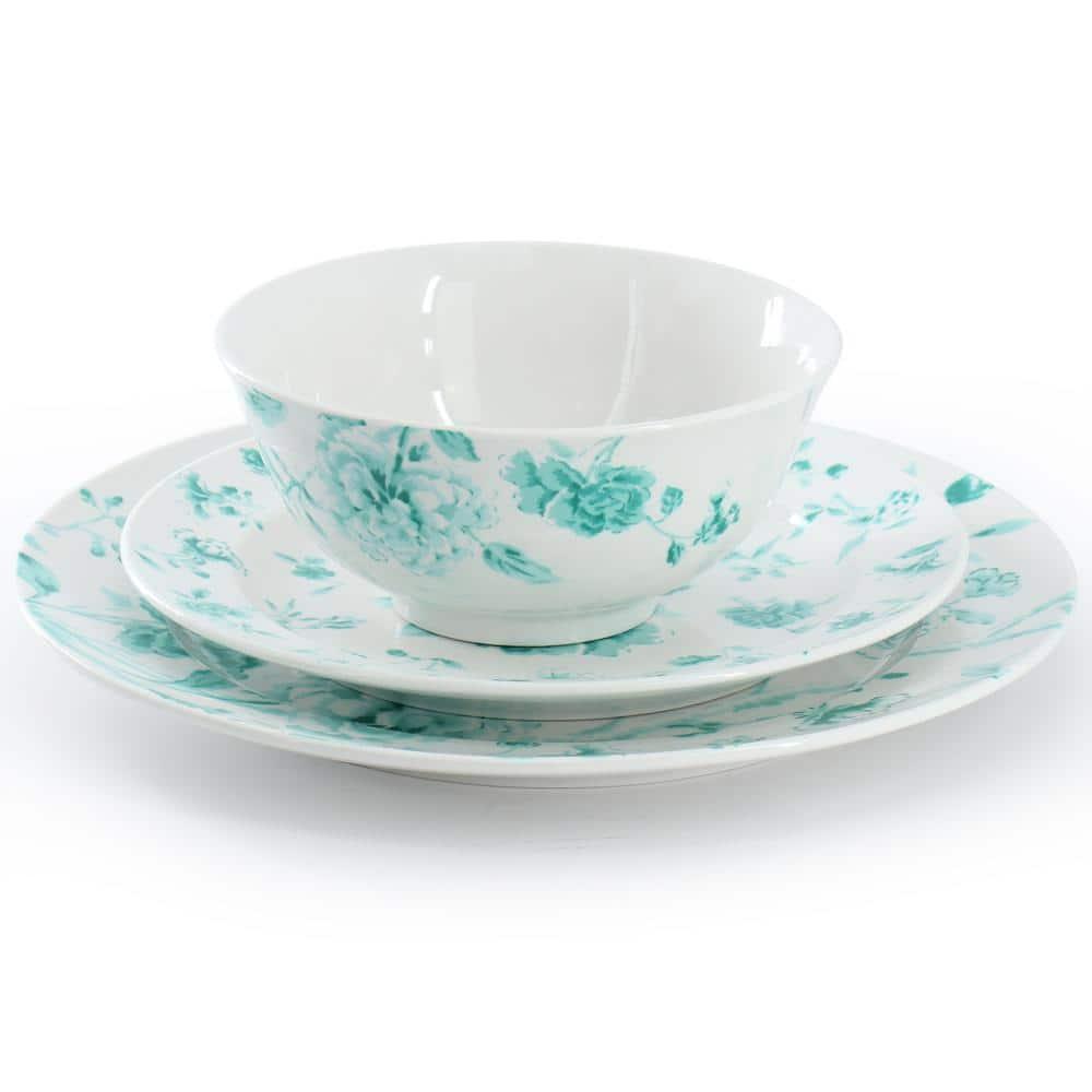Martha Stewart Martha Stewart Porcelain China Dinnerware Set - Service for 4