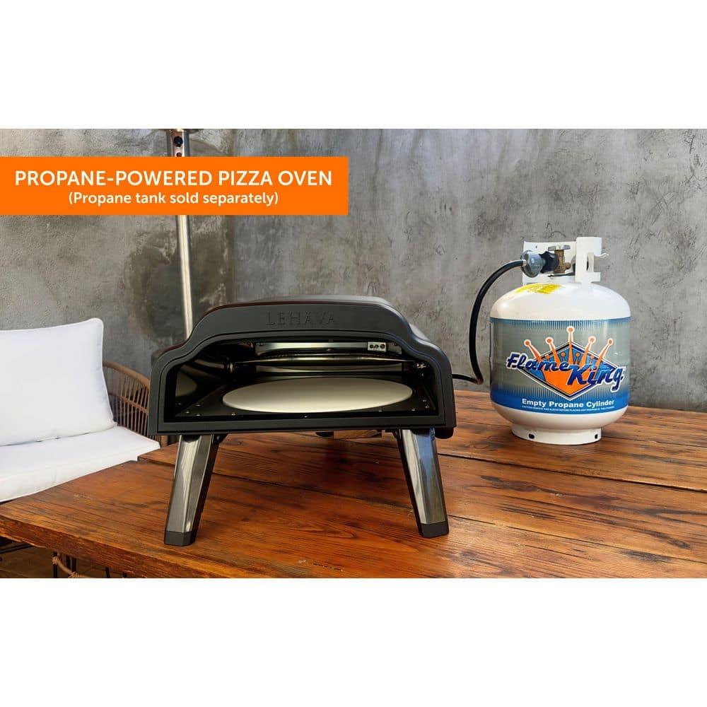 Flame King Flame King LEHAVA 14-inch Portable Outdoor Propane Pizza Oven for Camping and Outdoor Cooking